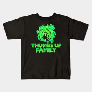 Thumbs Up Family Green Slime Kids T-Shirt